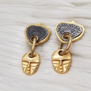 Vintage tribal statement earrings